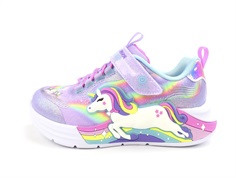 Skechers lavender/multi unicorn chaser sneaker with lights